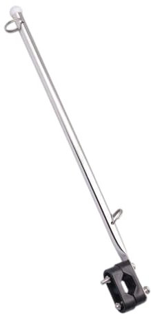 Porta bandera para barco - Porta asta de bandera para barcos, asta de bandera de acero inoxidable | Mástil de bandera para barco, mástil de bandera marina para barcos, soporte de caña, mástil de bande