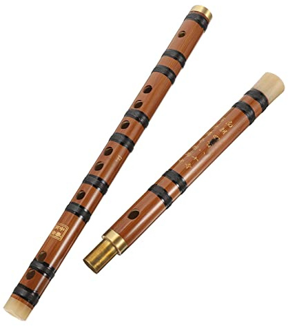 YARNOW Flauta de Bambú Estilo Chino Flauta de Instrumento Musical Tradicional y Adultos Portátil