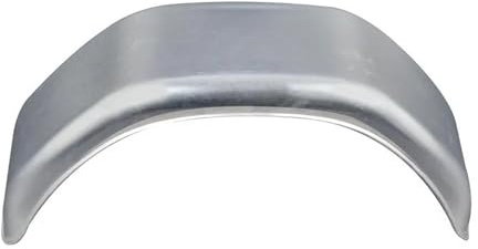 Kotflügel Metall verzinkt eckig für Anhänger 13 Zoll Radkasten 660x340x190 mm Ersatz Kotflügel gebördelt mit Bohrlöchern Spritzschutz Anhängerzubehör einachsig