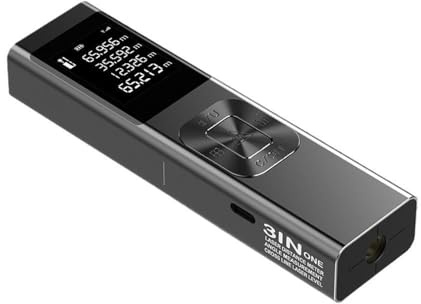 Misuratore laser ricaricabile mini multifunzione con proiettore laser a incroci e modalità di misurazione multiple