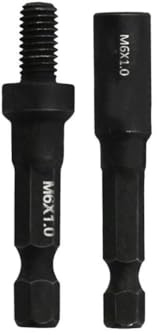 NiuLumea M6 M8 M10 Hanger Bolt and Threaded Insert Driver Tool Set, Self-Tapping Socket Adapter, 14 Inch Hex Shank, Chrome Vanadium Steel, Woodworking