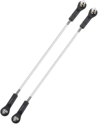 sourcing map 2Pcs Adjustable Turnbuckles Camber Link,164-174mm | Turnbuckle Rod Steering Servo Linkage with M3 Ball Head Rod Ends for RC Car Replace Parts