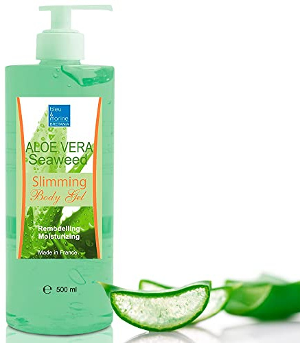 Bleumarine Bretania – havsalger och aloe vera bantning gel | Anti-celluliter och hudåtstramning | lymfdränering och dietstöd | massage gel, grön, 500 ml