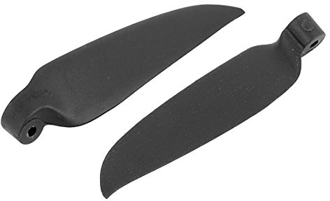 Aexit Pair RC Electrical equipment Glider Plane Black Plastic Folding Propeller Vanes 178mmx76mm