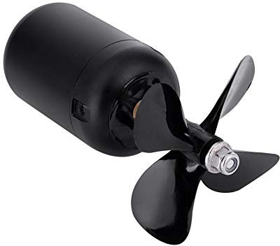 RC Boot Motor, 2,4kg Stark Schub - 100m Tiefe - 4-Blatt Propeller - 24V - DS-01 - Unterwasser Motor Thruster 2-6S für DIY ROV Roboter RC Köder Boot U-Boot, Zubehör für Schiffsmodelle