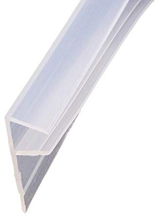 ETOPARS Joint de Porte de Bain Paroi de Douche Joint de Fenêtre Incurvé Forme Droite ou Caoutchouc Verre Bas Météo 10mm 78 F Forme Écart 0 à 20 mm