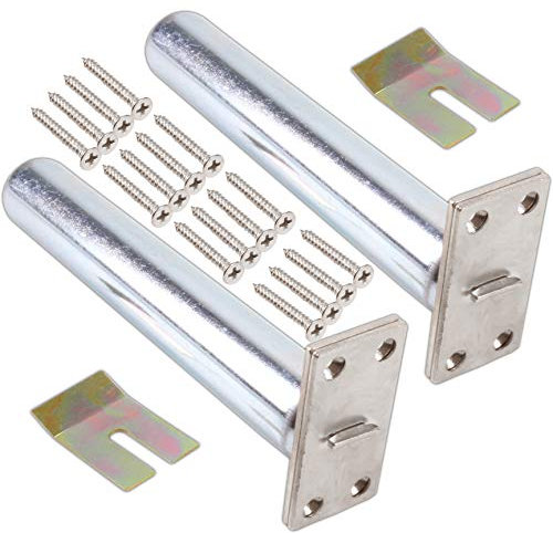 2X Chrome Finish Rectangular Concealed Door Closers - Fire Rated BS476