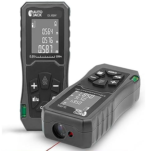 Autojack Handheld Digital Laser Point Distance Meter Area Volume Measuring