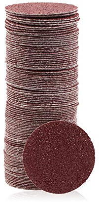 SPEEDWOX 100pcs Sanding Discs 2 inch Sandpaper 40 Grit Hook and Loop Sanding Discs for Sanders Drill Grinder Rotary Tools Attachment Woodworking Wood Auto, No Hole