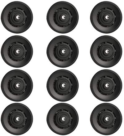 Topfinder 90 mm Universale Cuscinetto Cavo puleggia per Macchina Palestra Attrezzatura Parte Porta del Garage (12Pcs)