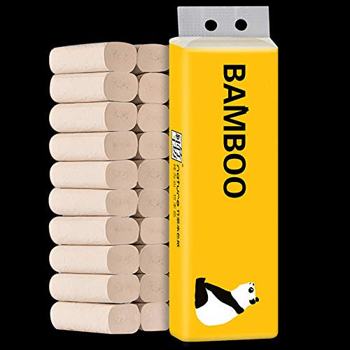 18 Volume Bamboo Pulp Solid Toilet Paper Household Roll Paper Students Toilet Paper Family Pack Toilet Paper Paper Towel Household Affordable Loaded