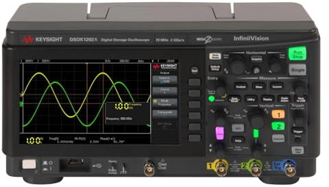 DSOX1202A Oscilloscope: numérique bande: ≤70MHz Canaux: 2 1Mpts 2Gsps KEYSIGHT T