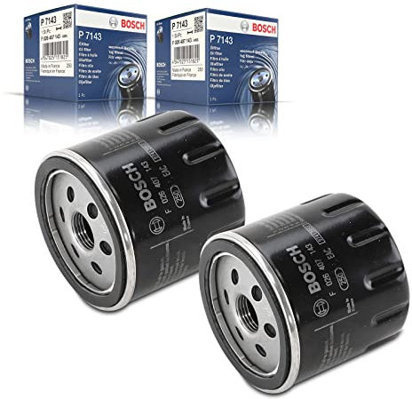2x Original BOSCH F026407143 ?lfilter Kompatibel mit A1 1.0L 1.4L 2012-2018 A3 1.0L-1.5L 2012-2020 Q2 1.0L-1.5L 2016-Heute Arona 1.0L-1.6L 2017-Heute