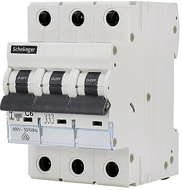 asvendo elektro/Schelinger/Leitungsschutzschalter/LS-Schalter/Sicherungsautomat/Sicherung / 1-Polig / 3-Polig/B oder C / 2A - 63A / VDE geprüft (3-Polig/C / 20A)