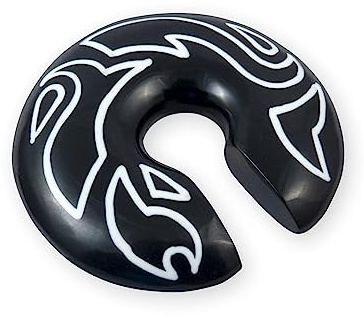 Fly Style Piercing Ohr Expander aus Horn/Acryl - Donut Ohrgewicht Ear Weight Dehnschnecke Dehnspirale Dehnungsschnecke