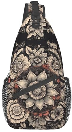 Mandala Sling Backpack Chest Bag Crossbody Shoulder Bag Gym Cycling Travel Hiking Daypack For Men Women