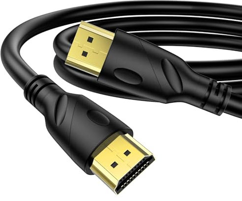 Jorenca 8K/4K HDMI Cable 3m(HDMI 2.1,8k@60hz,48gbps&4k@120hz,18gbps)Ultra High Speed Gold Plated Connectors,Ethernet Audio Return,Video 8K/4K,Full HD1080p,3D Compatible with HDTV,Blu-Ray,PS3/4/5/9,ect