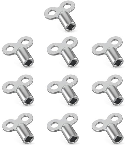 10pcs 5 mm Robuster und Stabiler Entlüfter Entlüftungsschlüssel Universal alle Heizkörper Schlüssel - Heizungsschlüssel für nahezu alle Heizungen/Heizkörper.