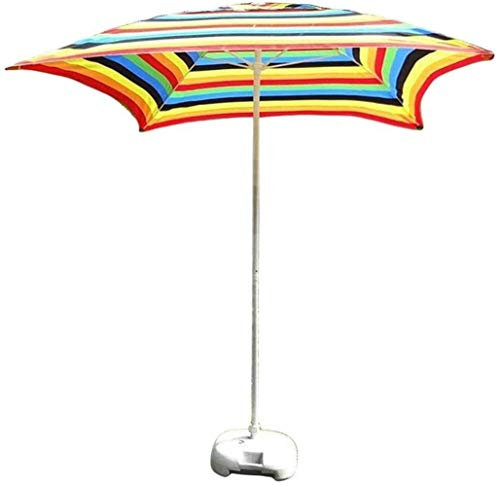 VEAUAS Sun Parasol Umbrella Garden Parasol Wall Mounted Cantilever, Aluminium ? 7ft / 210cm, Folding, Telescopic, Outdoor Recreation Umbrella for Courtyard/Garden/Terrac