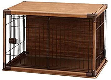 WYRMB Haustierkäfig, langlebiger Hundekäfig aus Holz, Haustierkäfig für den Innenbereich, Kleiner und mittelgroßer Katzenkäfig, Haustierzaun