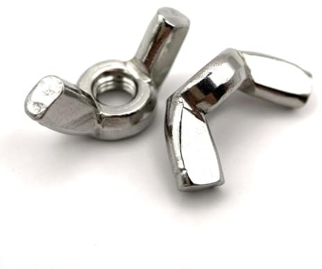 Ecrou Papillon M5 écrous à oreilles en acier INOX | Écrous à Ailettes | visserie Inoxydable A2 (V2A/304) forme américaine : LOT DE 5 Pcs - Premium Fixation