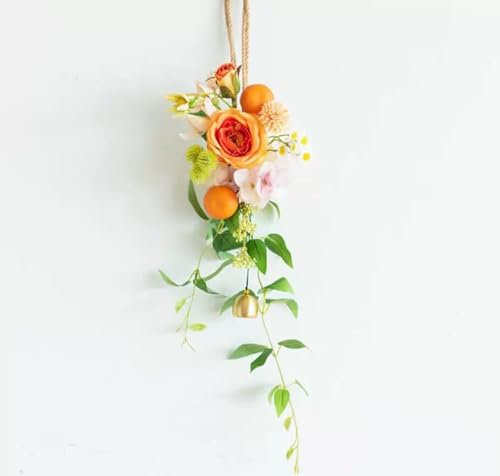 KookuLEE Türgriff-Anhänger für den Eingangsbereich, Balkon, Blume, Nebel, Lotusdekoration, für Mädchenzimmer, Nachttisch, Wandanhänger zum Abdecken des Lochs, Sofa-Hintergrund, Büro, Restaurant,