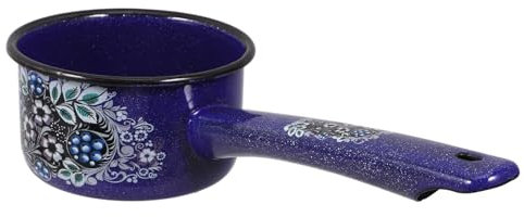 Cabilock Small Ladle Spoon Lip Enamel Water Scoop for Cooking Reusable Kitchen Tool