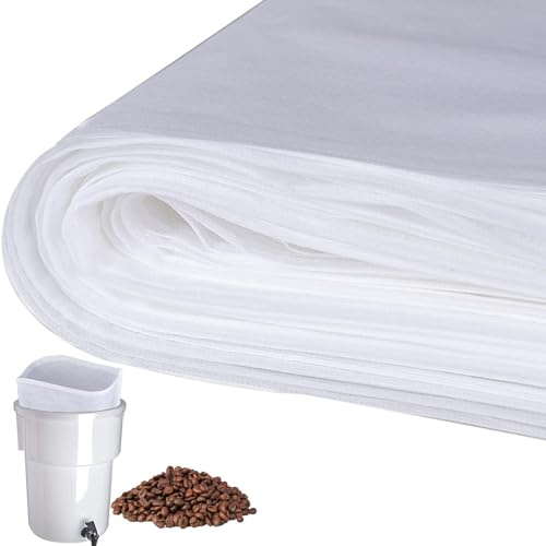 Lot de 100 filtres à café à froid, sacs d'infusion à froid commerciaux, 50,8 x 50,8 cm, pour infuser du café jusqu'à 2,3 kg, sac filtrant, filtre à café de 5 gallons