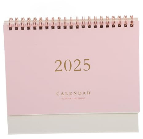 DIYEAH Office Essential: Tischkalender 2025 Mit Goldfoliendetail Dekorativer Schreibtischplaner