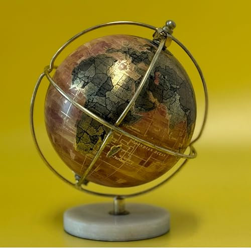 EXERZ Globo decorativo de 13 cm, globo decorativo hecho a mano (base marbela de 13 cm)