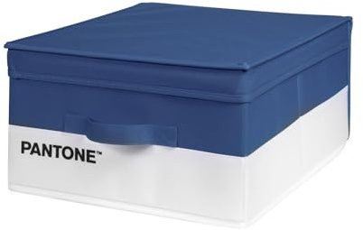 PANTONE Organizer Armadio Salvaspazio, Scatola Porta Oggetti e Abiti con Tasca Profumatore Armadio, Contenitore Giochi Bambini e Vestiti Pieghevole, Scatole per Armadio Portaoggetti 35x45x20 cm