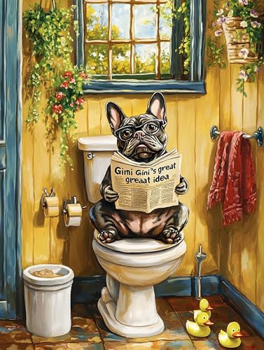 Hoobee 5D DIY Diamond Painting Hund, Diamond Painting Bilder Tier, Diamond Painting Erwachsene, Vollbohrer Stickerei Kreuzstich Kunst Handwerk für Zuhause Wanddekoration 30x40 cm-11