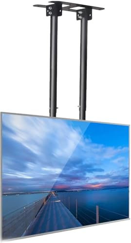 Ceiling TV Mount Bracket for 37 80 inch Flat and Curved TVs Adjustable Tilt Heavy Duty Rotating TV Ceiling Mount Stand