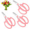 Wanmu 3Pcs Flower Scissors, Floral Scissors Pruning Shears, Stainless Steel Flower Scissors with Comfortable Grip Handles, Strong Floral Shears for Flowers, Branches and Leaves