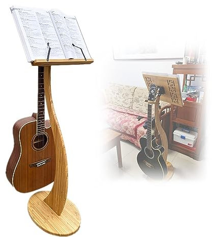 Professioneller Notenständer aus Holz, Bambus, Buchhalter für Dirigenten, Bühne, Theater, Vorträge, abnehmbarer Schreibtisch-Musikständer