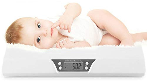 Bilancia Elettronica Digitale LCD per pesare Neonati, 20 kg, Mini Multifunzione, con Allarme di Basso Livello, per Bambini e Animali Domestici, misurazione precisa
