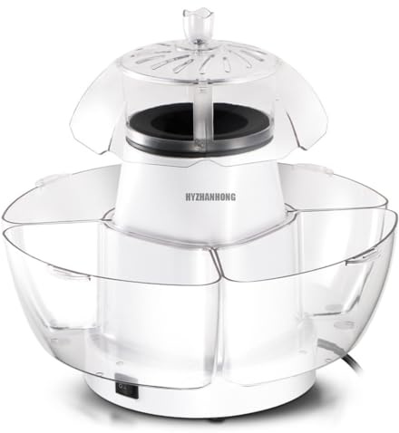HYZHANHONG Mini Air Popcorn Machine, 1200W Air Popcorn Machine, No Oil Or Seasoning,3-Minute Fast Popcorn Machine Suitable for Family Gatherings