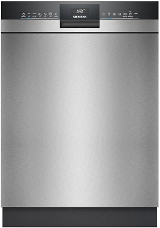 Siemens SN43HS16AE iQ300, Unterbau-Geschirrspüler 60 cm, Made in Germany, Besteckkorb, smartStart, drei Mal schneller spülen, HygienePlus Programm, intensiveZone, aquaStop, Gebürsteter Stahl