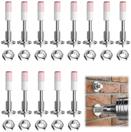 ZHEHNSA 200 pistolet a cloueur beton pour cloueuses pneumatiques avec écrous M8, 40mm cloueuse beton, Cloueur Béton Diamètre 7,3 mm pour pose manuelle silencieuse de plafonds, murs, goulottes etc.