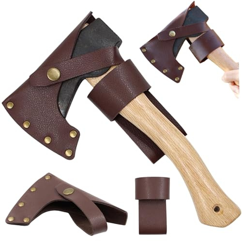 Porgeel Hatchet Sheath, Hangable Cold Steel Hatchet with Waist Buckle, Protective Gardening Tools for Lumberjack Essentials