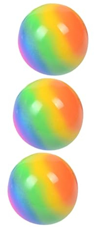 GARVALON Lot de 3 Balles Anti-Stress Extensibles en TPR Légères, Jouets à Presser pour Soulager la Pression, Fêtes Glisser la Poche
