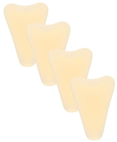 TOGEVAL Lot de 4 Patchs Intimes Autocollants en Silicone Couleur Chair, Étanches et Respirants, Protection Hygiénique Réutilisable pour Femmes, Adaptés la Natation, Yoga et Spa