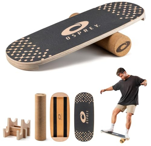 Osprey Body Balance Board Trainer - Balance Trainer for Adults, Wobble Board for Core, Ankle Strength, Stability, and Sports Training