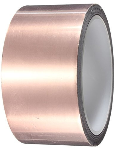 DollaTek 21 metri di nastro conduttivo monofilare in alluminio per chitarra e schermatura EMI, artigianato, riparazioni elettriche, adesivo conduttivo di messa a terra - 50 mm 0,05 mm