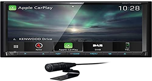 KENWOOD Receptor Multimedia & Sistema de Navegación DNX7190DABS. Radio y Navegador para Coche con Pantalla Táctil 7,0, Sintonizador Dab+, Manos Libres, Bluetooth y Garmin Incorporados
