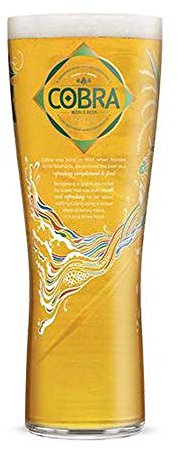 TUFF LUV Original Verre à Bière Cobra de Marque - Verre Chalice Pinte (568 ML - 20 oz)