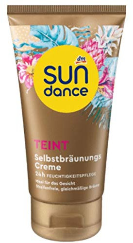 Sundance Crema autoabbronzante, 75 ml, idratante, adatta a tutti i tipi di pelle e tonalità