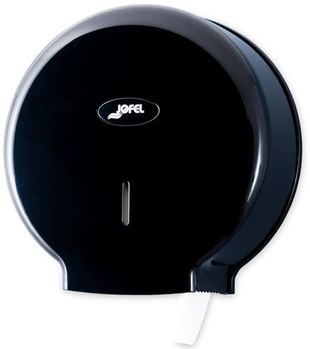 Jofel Valor Toilettenpapierspender, Kunststoff, 22,9 cm, Schwarz