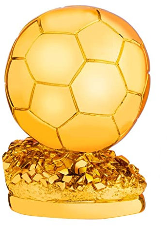 Trofei Coppa del Mondo Golden Ball Award, Soccer Gift Trophy, Miglior Giocatore Miglior Giocatore Eccezionale Mr. Football Fan Souvenir (Colore : Oro, Size : 21cm)