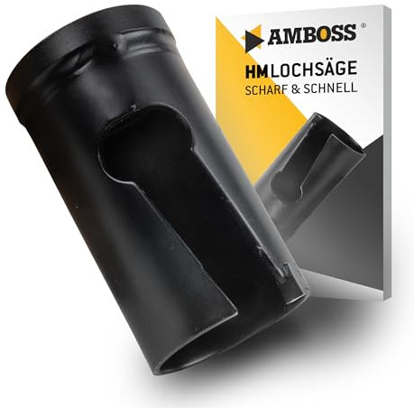 Sega a tazza HM da 20 mm per legno, piastrelle, fibrocemento, gesso, calcestruzzo aerato, plastica – Trapano a tazza/sega circolare/fresa – Profondità di taglio 58 mm – Filettatura M12 – senza